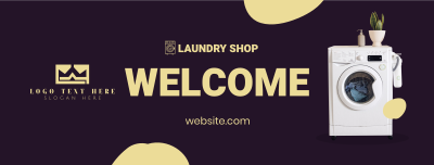 Laundry Shop Opening Facebook cover Image Preview