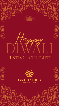 Elegant Diwali Frame Instagram reel Image Preview