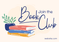 Book Lovers Club Postcard Image Preview