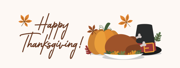 Thanksgiving Dinner Facebook Cover Design Image Preview