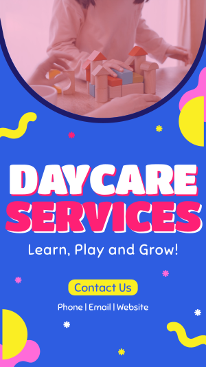 Learn and Grow in Daycare Facebook story Image Preview