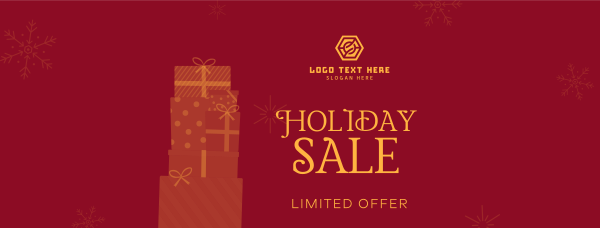 Holiday Gift Sale Facebook Cover Design Image Preview