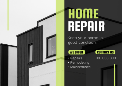 Home Repair Postcard Image Preview