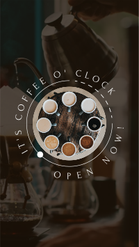 Coffee O Clock Facebook Story Design