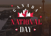 Canada National Day Postcard Image Preview