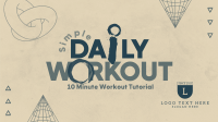 Modern Workout Routine Animation Image Preview
