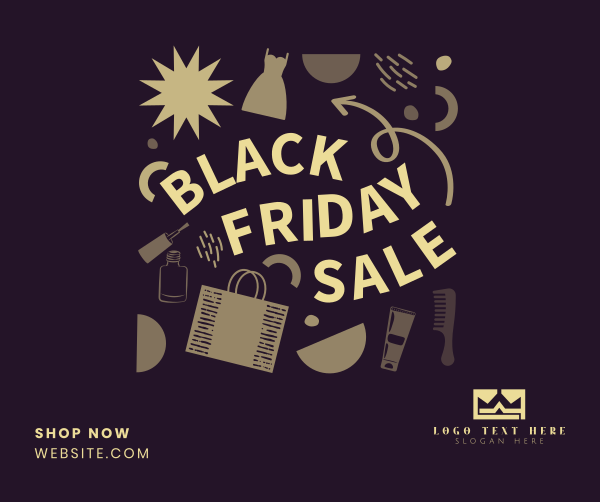 Black Friday Sale Facebook Post Design Image Preview