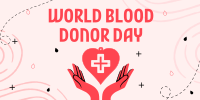 Handy Blood Donation Twitter post Image Preview