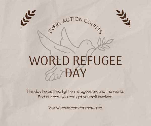 World Refugee Support Facebook Post Design Image Preview