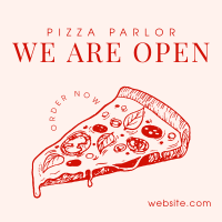 Pizza Parlor Open Instagram Post Design