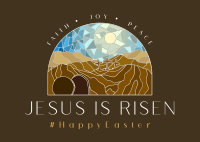 Jesus is Risen Postcard Image Preview