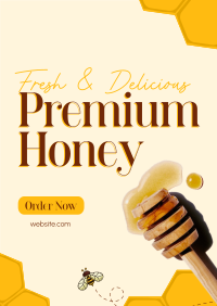 Premium Fresh Honey Poster Design