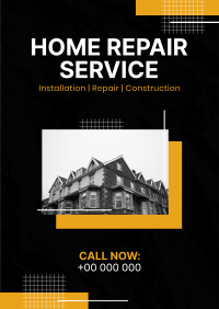 Minimal  Home Repair Service Offer Poster Image Preview