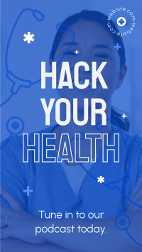 Modern Health Podcast Facebook Story Design