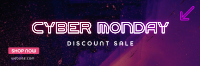 Futuristic Sale Twitter Header Image Preview