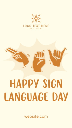 Hey, Happy Sign Language Day! Instagram story Image Preview