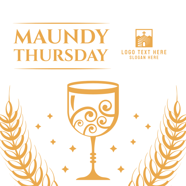 Maundy Thursday Holy Thursday Instagram Post Design Image Preview