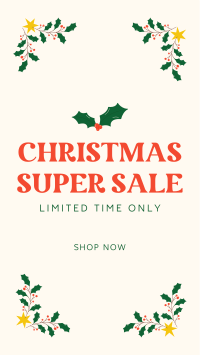 Christmas Super Sale Facebook story Image Preview