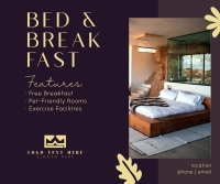 Bed & Breakfast Facebook Post Design