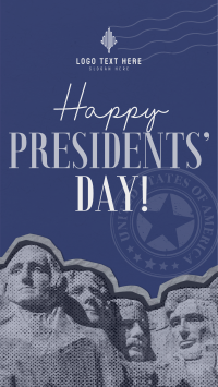 President's Day Mt. Rushmore Facebook Story Design