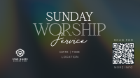 Radiant Sunday Church Service Facebook Event Cover Image Preview