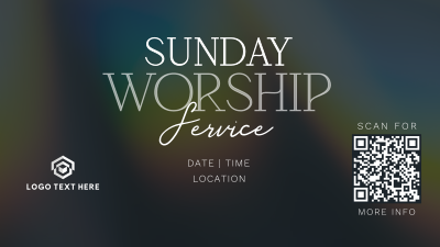 Radiant Sunday Church Service Facebook event cover Image Preview