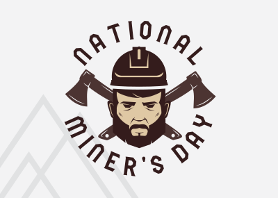 National Miner's Day Postcard Image Preview