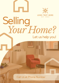 Prominent House For Sale Poster Design