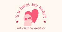Valentine's Heart Facebook Ad Design