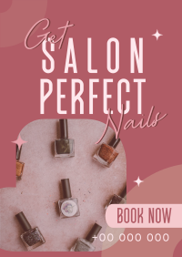 Perfect Nail Salon Poster Design