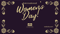 Women's Day Floral Corners Facebook event cover Image Preview
