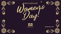 Women's Day Floral Corners Facebook event cover Image Preview