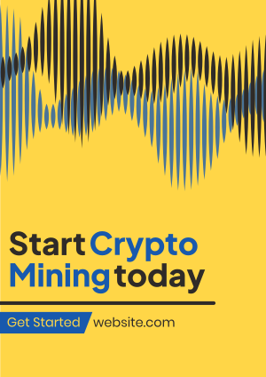 Cryptocurrency Market Mining Flyer Image Preview
