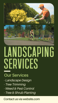 Landscaping Services Facebook story Image Preview