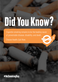 Smoking Facts Poster Design
