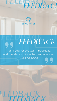 Minimalist Hotel Feedback Instagram Reel Image Preview