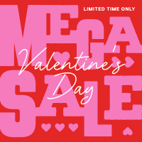 Valentine's Mega Sale Linkedin Post Image Preview