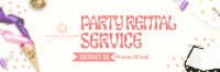 Party Rental Playful Twitter Header Image Preview