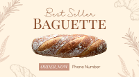 Best Selling Baguette Facebook Event Cover Design