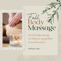 Luxe Body Massage Instagram Post Design
