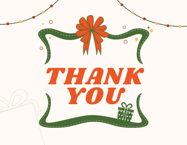 Christmas Party Celebration Thank You Card Design Image Preview