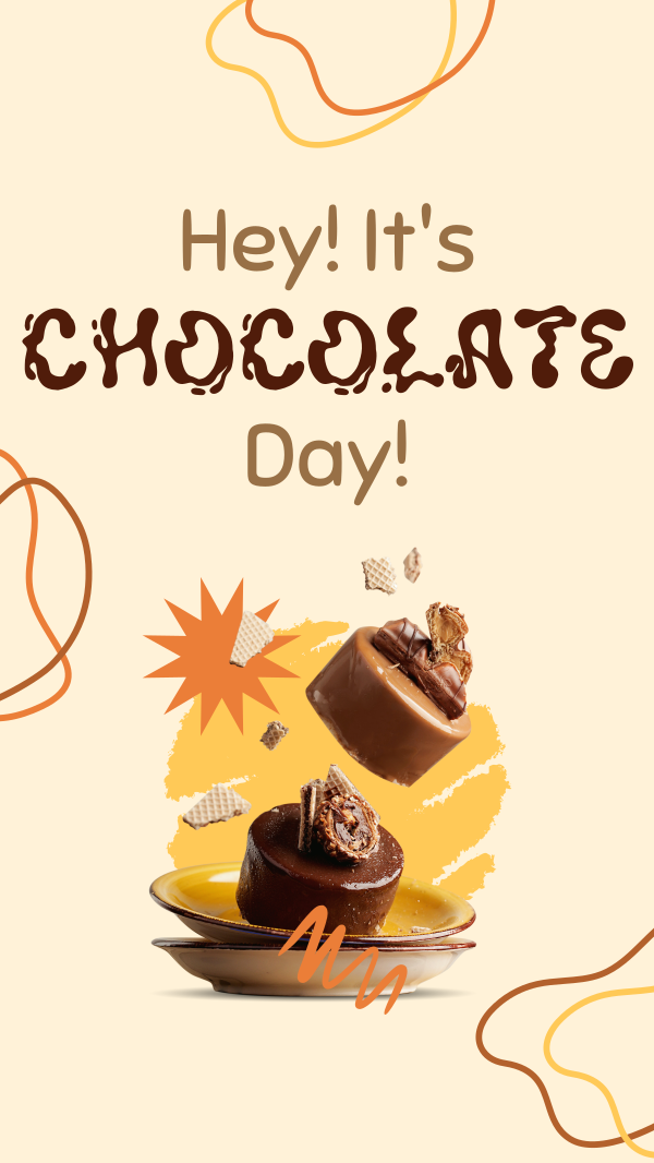 Chocolatey Cake Facebook Story Design