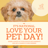 Love Your Pet Day Instagram post Image Preview