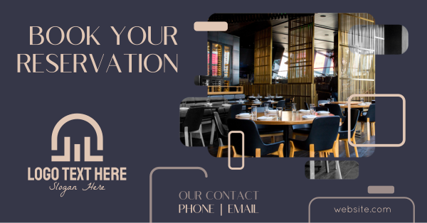 Restaurant Booking Facebook Ad Design Image Preview
