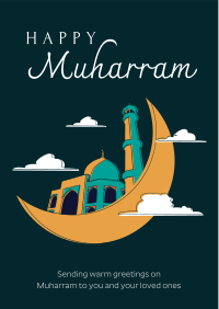 Muharram in clouds Flyer Design