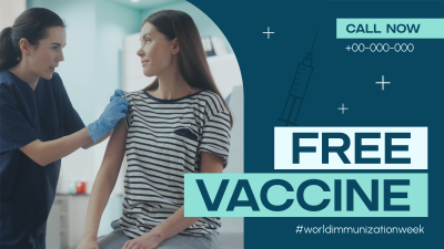 Free Vaccine Week Facebook event cover Image Preview