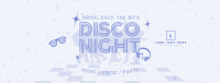 80s Disco Party Facebook Cover Design