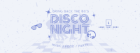 80s Disco Party Facebook Cover Preview