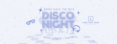 80s Disco Party Facebook cover Image Preview