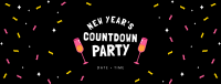 New Year Countdown Party Facebook cover Image Preview